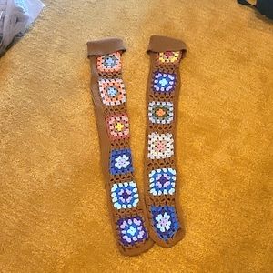 Granny Knit knee length socks.  Fun!!! NWOT